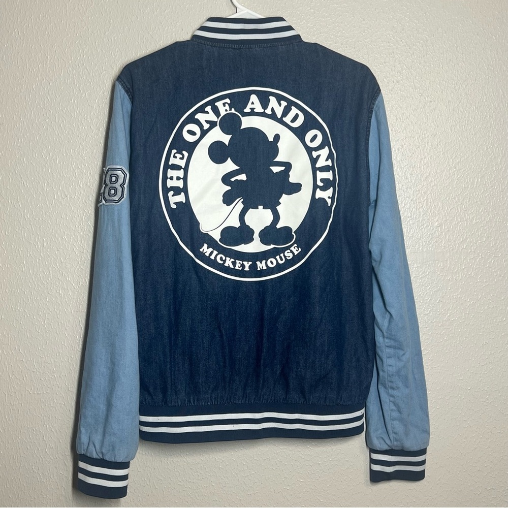 Our Universe Disney Varsity Jacket Adult Small Blue Mickey The One And Only - Picture 15 of 16